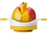 Affetta Mango Ibili-Blondas, Plastica/Acciaio Inossidabile, 18,5 Cm, Bianco/Giallo