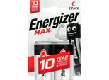 Batteria Alcalina Energizer Max LR14/C (Blister) - 2 Pezzi