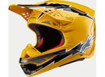 Casco Da Motocross Alpinestars Supertech S-M10 Ampress 2024, Nero/Giallo, Xl (61/62)