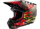 Alpinestars Casco Motocross Sm5 Rash Rosso Taglia: Xl