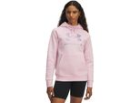 Under Armour Ua Rival Flc Shimmer Hdy - Rosa Primario, GrößE:S
