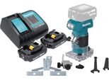 Fresatrice Per Bordi A Batteria Makita Drt 52 Sa 18 V 6 Mm Senza Spazzole + 2X Batteria Ricaricabile 2,0 Ah + Caricabatterie