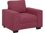 Vidaxl Poltrona Rosso Vino 100X77X82 Cm Tessuto