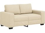 Vidaxl Divano A 2 Posti Crema 160X77X82 Cm Tessuto