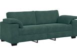 Vidaxl Divano A 3 Posti Verde Scuro 220X77X82 Cm Velluto