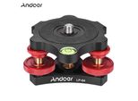 Andoer LP-64 Base Di Livellamento Per Treppiede Con Livellatore Di Precisione A Tre Ruote E Livella A Bolla Da 3/8 Pollici
