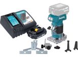 Fresatrice Per Bordi A Batteria Makita Drt 52 RA1 18 V 6 Mm Brushless + 1X Batteria Ricaricabile 2,0 Ah + Caricabatterie