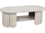 Tavolino In Mdf Con Effetto Melaminico Legno Bianco - Oviala Molly
