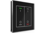 Mdt Knx Glastaster Ii Light 2-Fach Rgbw,Temperaturs.,Schwarz,Schalten