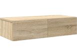 Vidaxl Scaffale A Muro Con Cassetti In Rovere Sonoma 60X26,5X15 Cm