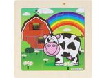 Fattoria Puzzle In Legno: Riposo 9 Pezzi