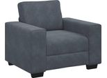 Vidaxl Poltrona Grigio Scuro 100X77X82 Cm Velluto