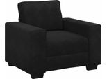 Vidaxl Poltrona Nera 100X77X82 Cm Velluto