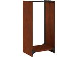 Vidaxl Rastrelliera Per Legna Da Ardere 40X30X80 Cm Acciaio Resistente Alle Intemperie