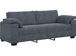 Vidaxl Divano A 3 Posti Grigio Scuro 220X77X82 Cm Velluto