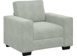 Vidaxl Poltrona Grigio Chiaro 100X77X82 Cm Velluto