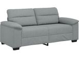 Vidaxl Divano A 2 Posti Grigio Chiaro 180X81X84 Cm Tessuto