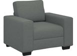 Vidaxl Poltrona Grigio Scuro 100X77X82 Cm Tessuto