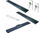 Festool 2X Fs 1400/2 Bl Guida 1400 Mm Blu ( 2X 578246 ) 100Y Anniversary Edition + Connettore FSV/2 + 2X FS-HZ 160 Morsetto A Leva + Borsa FS-BAG
