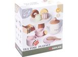 Set Da Tè In Legno - Servizio Da Tè Giocattolo 17 Pezzi Per Bambini