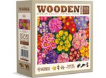 Wooden City Puzzle In Legno Blooming Flowers 505 Pezzi