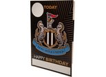 Newcastle United Fc - Biglietto Di Compleanno Con Adesivi - Cartoncino TA11282 (Taglia Unica) (Nero/Bianco/Oro)