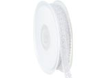 Nastro Decorativo In Pizzo Bianco All'uncinetto 12Mm 20M Decorazione Matrimonio Battesimo