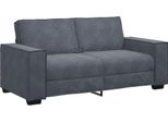 Vidaxl Divano A 2 Posti Grigio Scuro 180X78X84 Cm Velluto