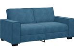 Vidaxl Divano A 2 Posti Blu 180X78X84 Cm Velluto