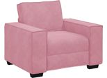 Vidaxl Poltrona Rosa 100X78X84 Cm Velluto