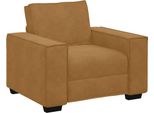 Vidaxl Poltrona Marrone 100X78X84 Cm Velluto