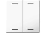 Pulsante A Bilanciere Mdt Knx Luce 55, A 2 Ingressi, Bianco Puro Lucido, Neutro