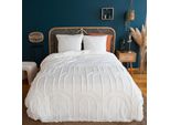 Set Di Biancheria Da Letto Con Archi Retrò In Cotone Lavato