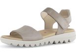 Sandalo Da Donna Gabor In Nubuck Di Lino Beige, Misura 39