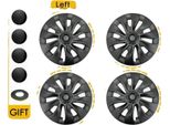 4 Copricerchi Per Tesla Model 3, Dimensioni 18 Pollici, Design Simmetrico, Nero Opaco Lr