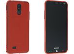 Caseroxx Custodia Protettiva In Tpu Compatibile Con Brondi Amico Vero 4G, Custodia In Gomma Per Cellulare Rossa