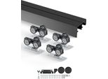 Set Di Binari Per Porte Scorrevoli Hardware A Doppio Binario 1219 Mm Sistema Per Porte Scorrevoli