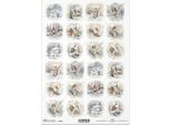 Itd Carta Di Riso Decoupage Tecnica Artigianale Tovagliolo Di Carta-R2447 Panorami Invernali, Angeli, Chiese