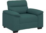 Vidaxl Poltrona Verde Scuro 100X81X84 Cm Tessuto
