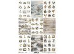 Itd Carta Di Riso Decoupage Tecnica Artigianale Tovagliolo Di Carta-R2354 Paesaggio, Inverno, Panorami, Animali
