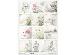 Carta Di Riso Per Decoupage Carta Artigianale Per Decoupage A3 Itd R1416L Visualizzazioni Rurali