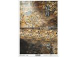 Itd Carta Di Riso Decoupage Artigianale Tecnica Dei Tovaglioli Di Carta-R2411 Libellule, Farfalle, Pietre Preziose - Ispirato A Klimt