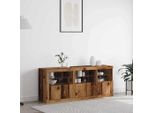Credenza Vidaxl Led In Legno Vecchio 162 X 37 X 67 Cm Materiale A Base Di Legno