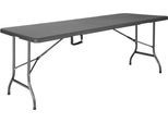Tavolo Da Buffet In Rattan Bolero Pieghevole Con Piano Rettangolare 1829X743X728