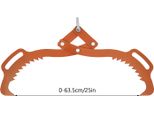 Pinza Per Il Sollevamento Di Tronchi, Pinza Per Legno Per Impieghi Gravosi, Capacità Di Carico Di 1000 Kg, Colore Arancione Da 25""