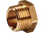 Nipplo Di Riduzione In Ottone Filettatura Maschio G 3/4 ″ Filettatura Femmina G 1/2 ″ Sw 32 Mm