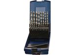Set Di Punte Elicoidali Din 338 Tipo Va Ø Nominale 1-13X0,5 Mm Hss-Co 25 Pezzi Scatola Di Plastica