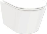 Set Di Toilette Sospese Ravak Flow Senza Anello Di Risciacquo Bianco Incl. Sedile Per Wc X01985