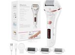 Aottom Electric Callus Remover, Impermeabile Piede File Strumenti Pedicure Ricaricabile, Tote Professionale Pelle Rimozione Cura 3 Teste Di Rullo