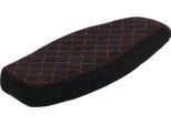Sedile "Diamond"" Nero/Rosso - Per Simson S50, S51, S70"